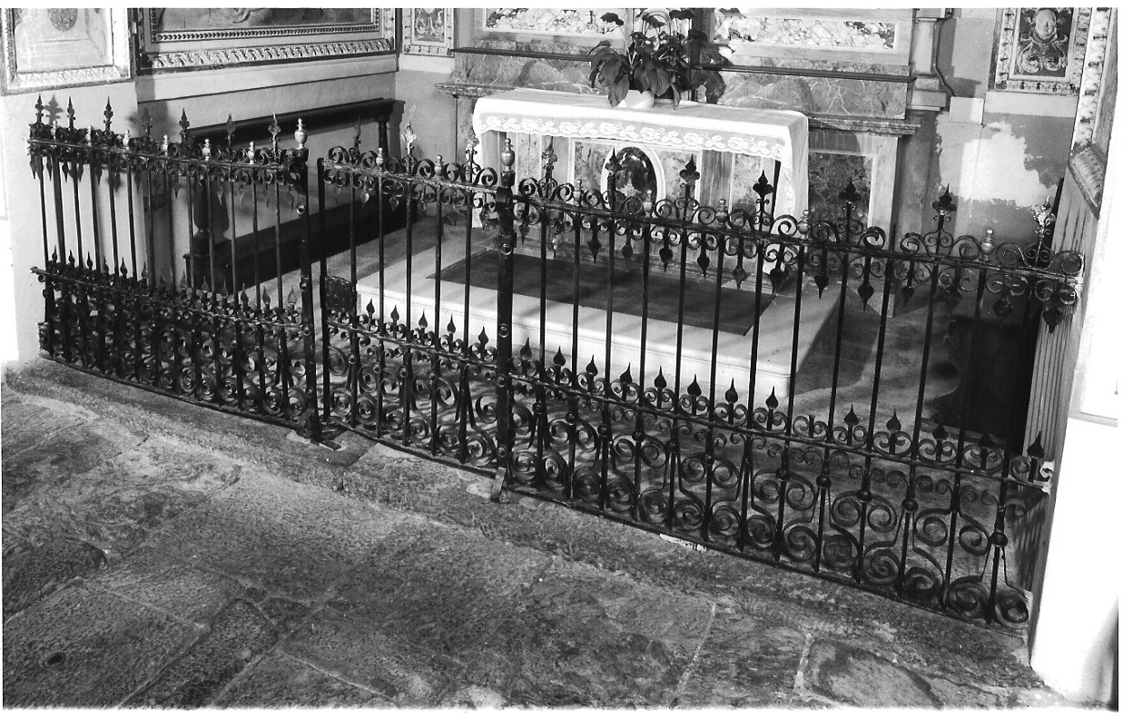 cancellata di cappella, opera isolata - bottega lombarda (secc. XVIII/ XIX)