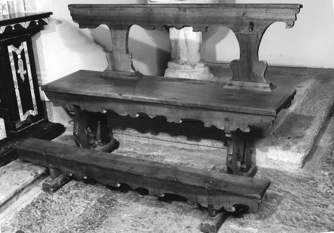 banco da chiesa, serie - bottega lombarda (secc. XIX/ XX)