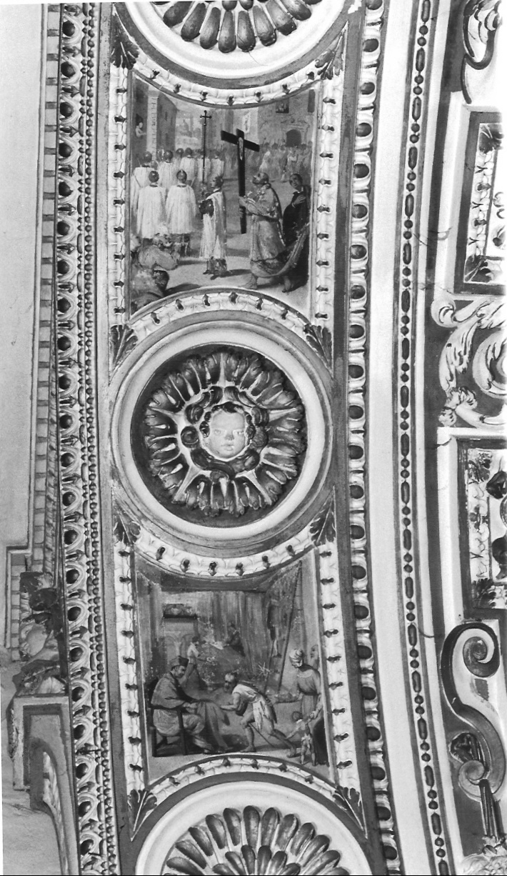 San Carlo Borromeo comunica gli appestati (?)/ San Carlo Borromeo penitente in processione durante la peste (dipinto) di Caresana Cristoforo (sec. XVII)