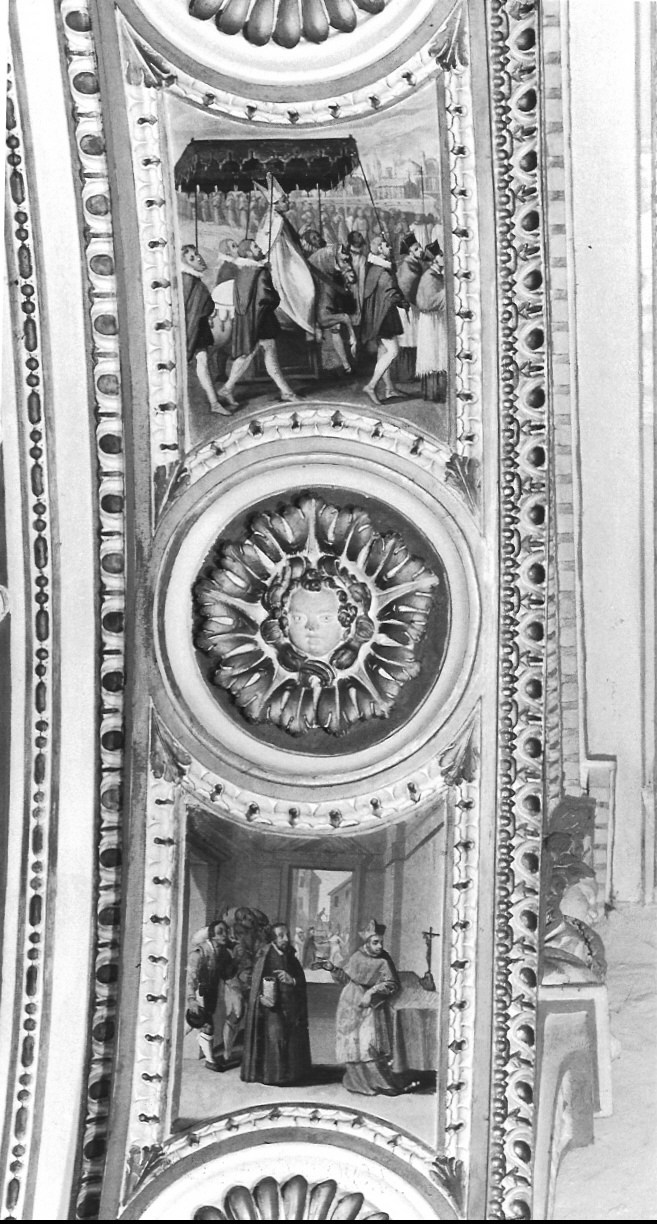 episodi della vita di San Carlo Borromeo (dipinto) di Caresana Cristoforo (sec. XVII)