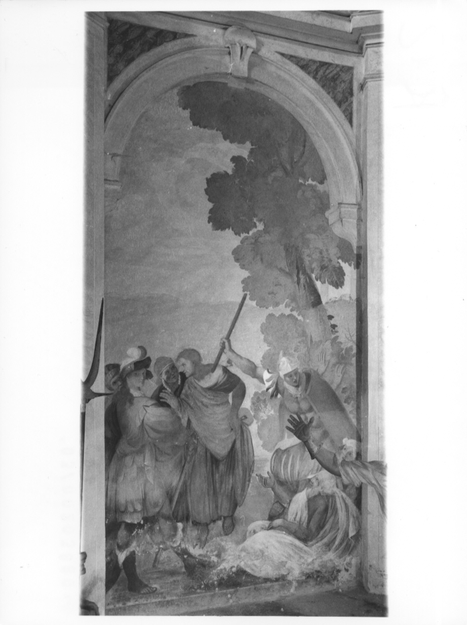 negazione di San Pietro (dipinto, ciclo) di Gaffuri Carlo (sec. XVII)