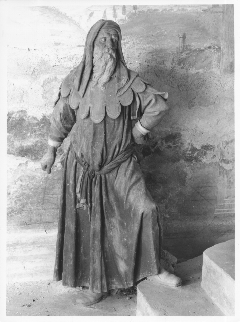 anziano in piedi (statua, ciclo) di Silva Francesco il Giovane (attribuito) (sec. XVII)