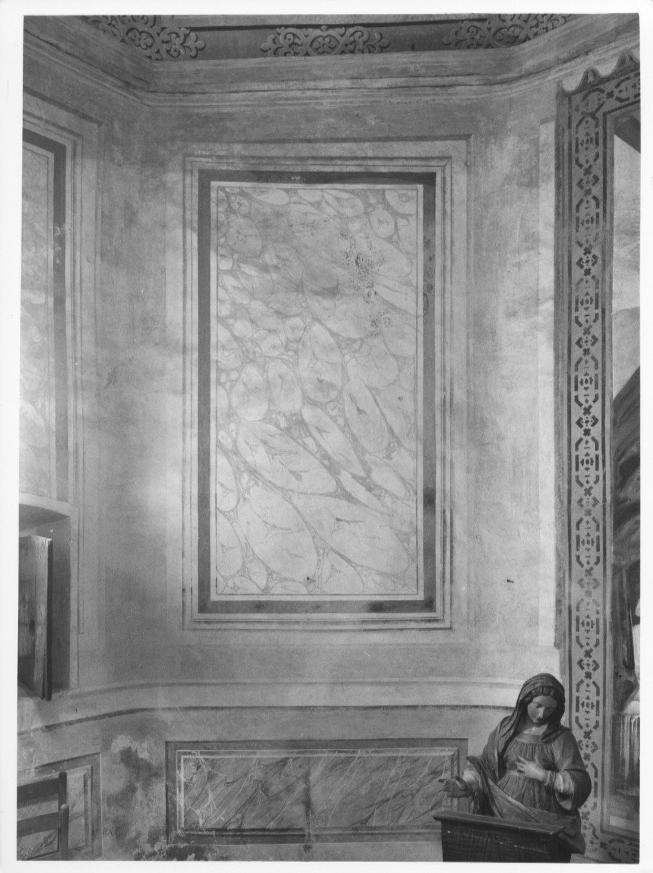 motivo decorativo a finto marmo (dipinto, ciclo) - ambito comasco (sec. XVII)