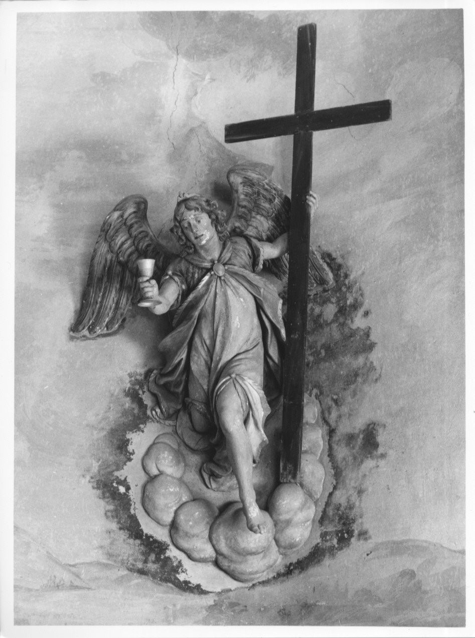 angelo con calice e croce (statua, ciclo) di Silva Francesco il Giovane (attribuito) (sec. XVII)