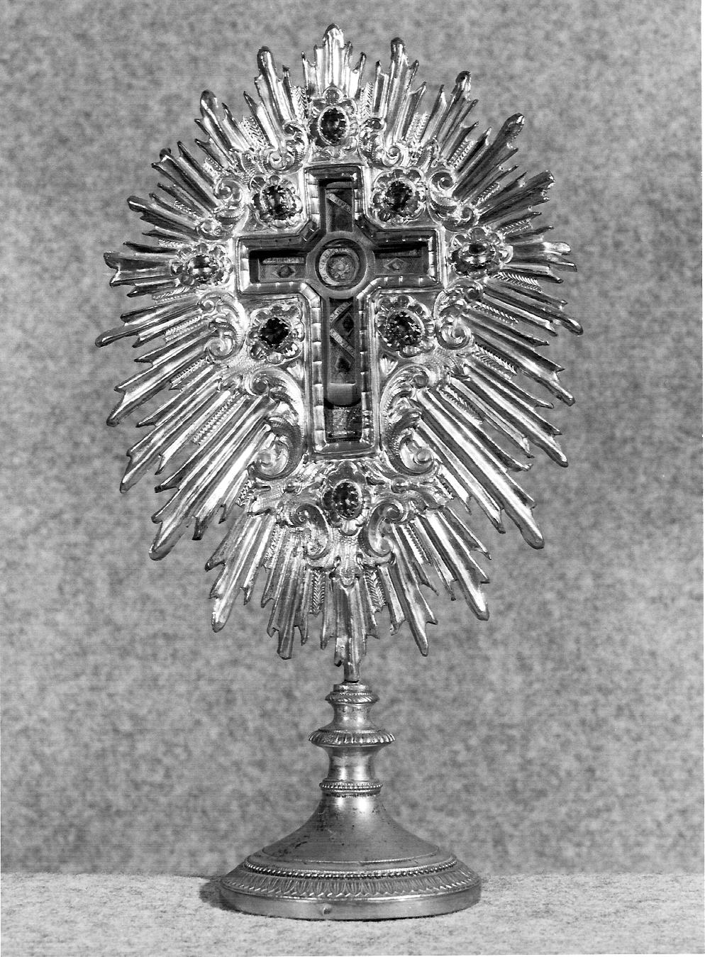 reliquiario - a ostensorio, opera isolata - ambito lombardo (secc. XVII/ XVIII, sec. XIX)