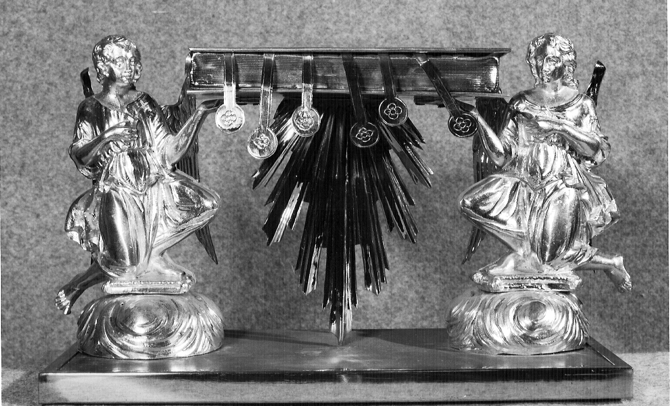 tronetto per esposizione eucaristica, opera isolata - ambito lombardo (seconda metà sec. XIX)