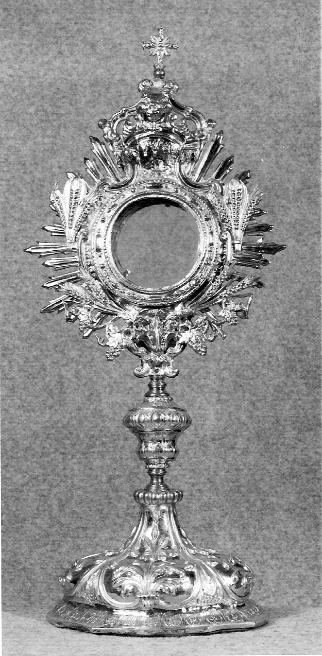 ostensorio, opera isolata - ambito lombardo (sec. XIX)