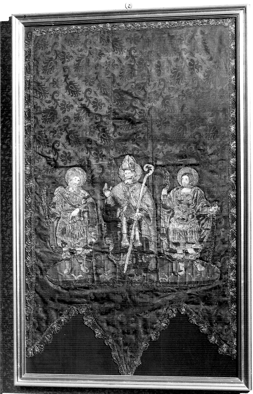 San Biagio tra San Nazaro e San Celso (stendardo, opera isolata) - ambito lombardo (secc. XVI/ XVII)