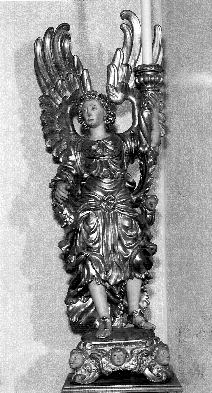 candelabro - a statua, coppia - ambito lombardo (sec. XVII)