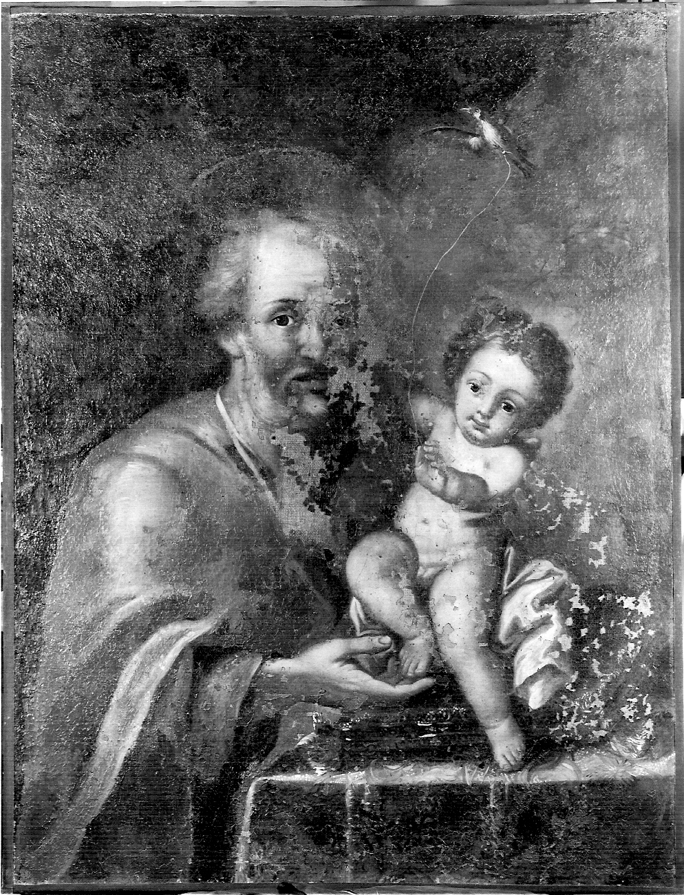 San Giuseppe e Gesù Bambino (dipinto, opera isolata) - ambito lombardo (seconda metà sec. XVIII)