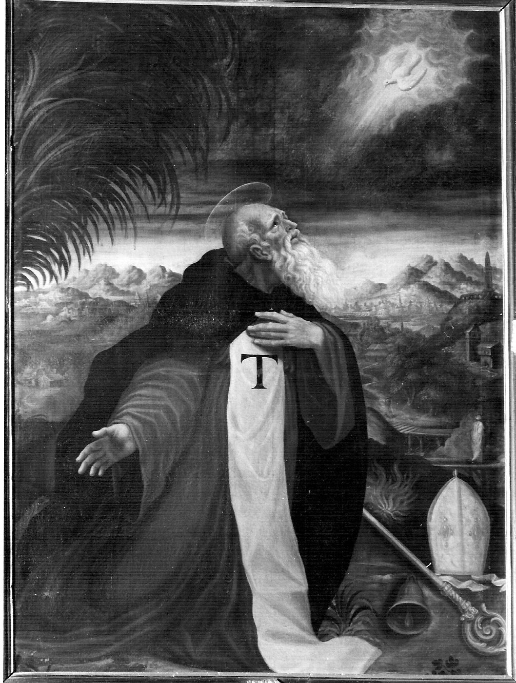 Sant'Antonio Abate (dipinto, opera isolata) - ambito lombardo (seconda metà sec. XVII)