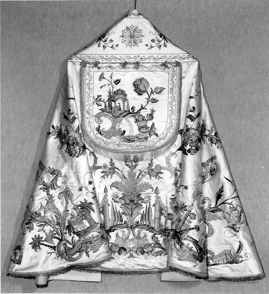 piviale, opera isolata - manifattura italiana (prima metà sec. XVIII)