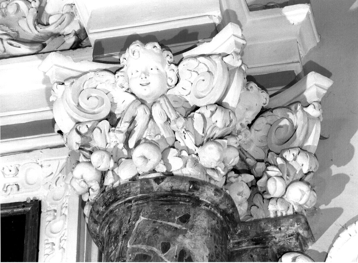motivi decorativi (capitello, elemento d'insieme) - ambito lombardo (secondo quarto sec. XVII)