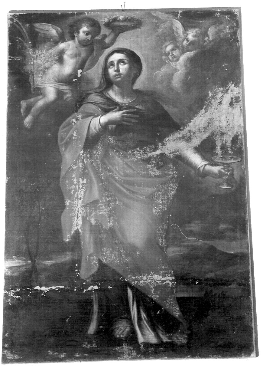 Santa Lucia (dipinto, opera isolata) - ambito lombardo (terzo quarto sec. XVII)