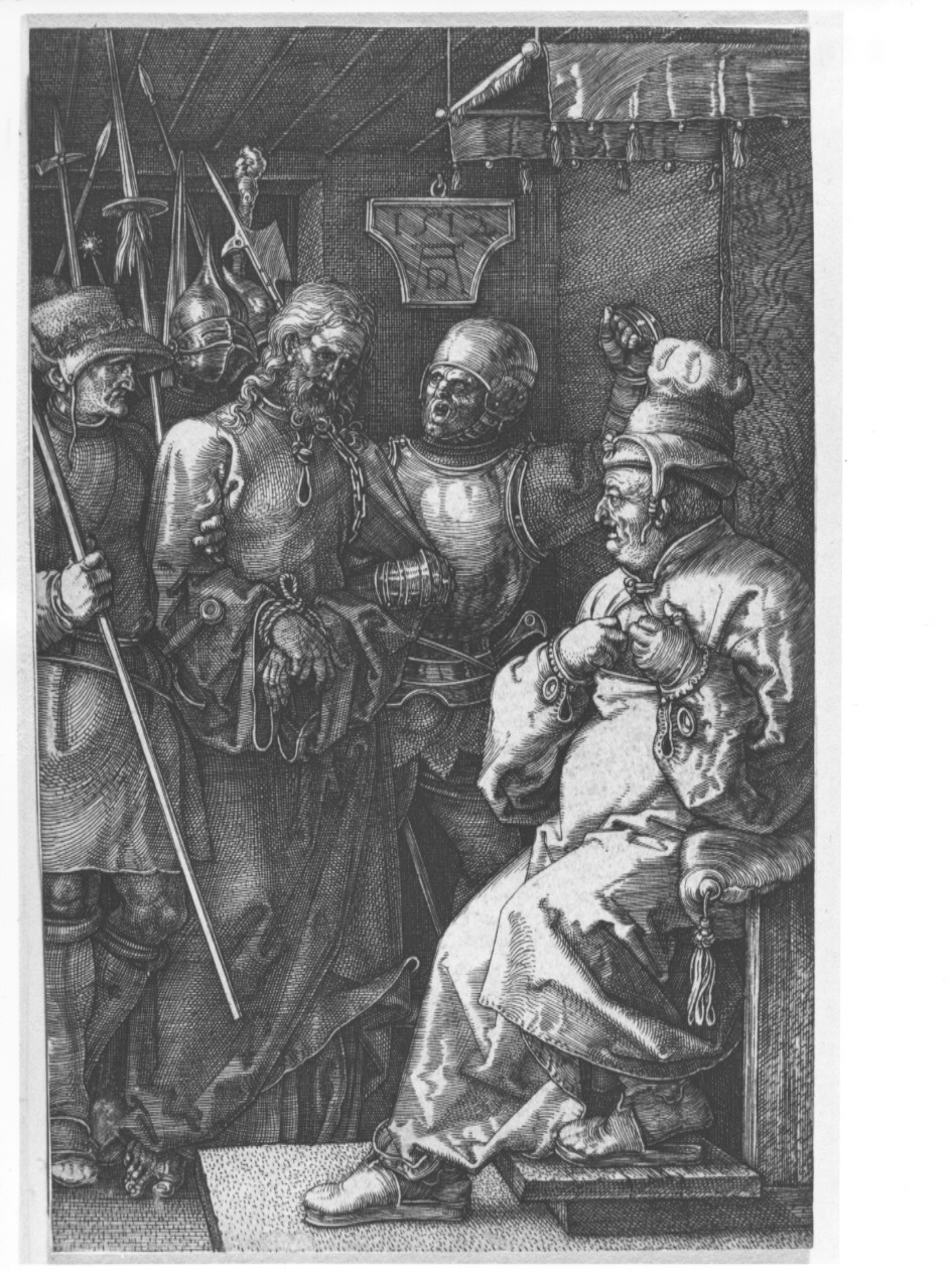 Cristo davanti a Caifa (stampa, serie) di Durer Albrecht (sec. XVI)