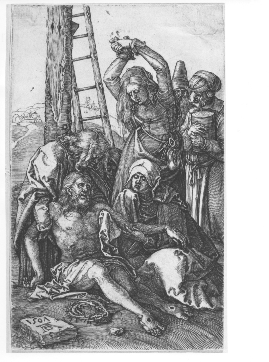 Cristo deposto dalla croce (stampa, serie) di Durer Albrecht (sec. XVI)
