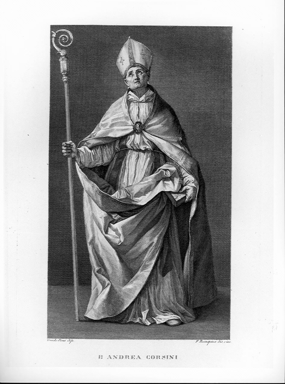 B. Andrea Corsini, Beato Andrea Corsini (stampa, serie) di Rosaspina Francesco, Reni Guido (sec. XIX)
