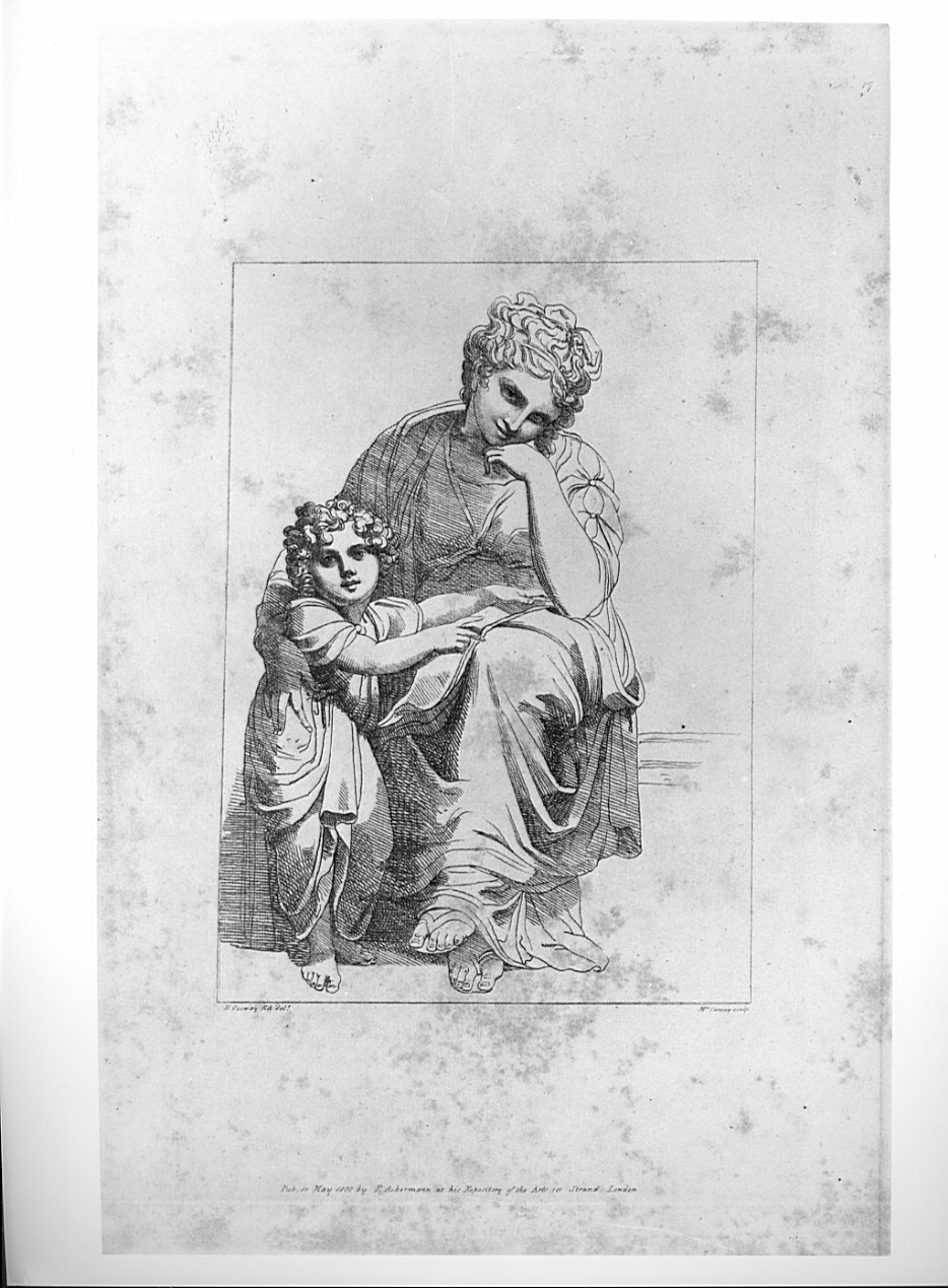 giovane madre con infante (stampa, serie) di Cosway Hadfield Maria, Cosway Richard (sec. XIX)