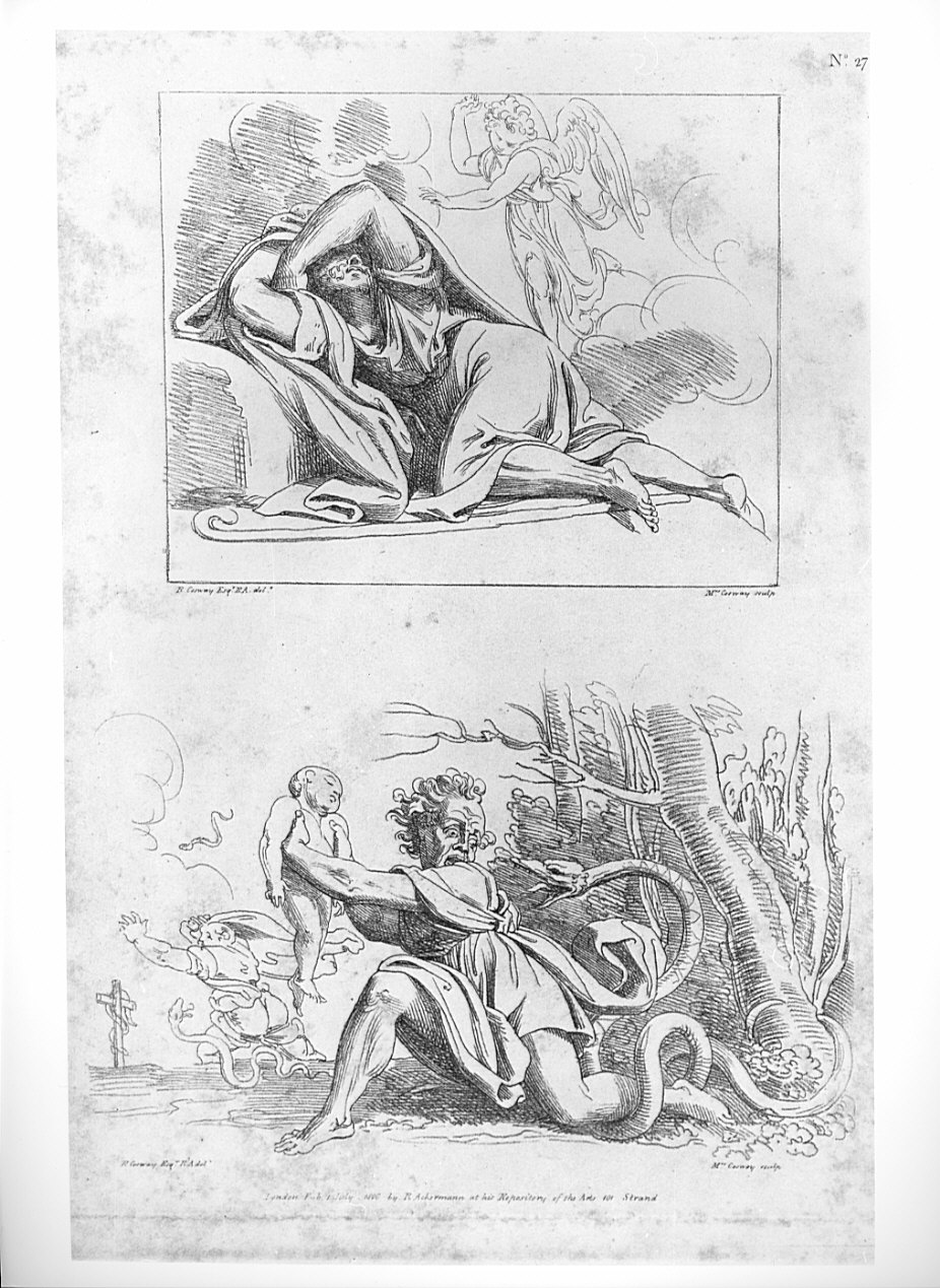 figura maschile / Laocoonte e i figli strangolati da due serpenti (stampa, serie) di Cosway Hadfield Maria, Cosway Richard (sec. XIX)
