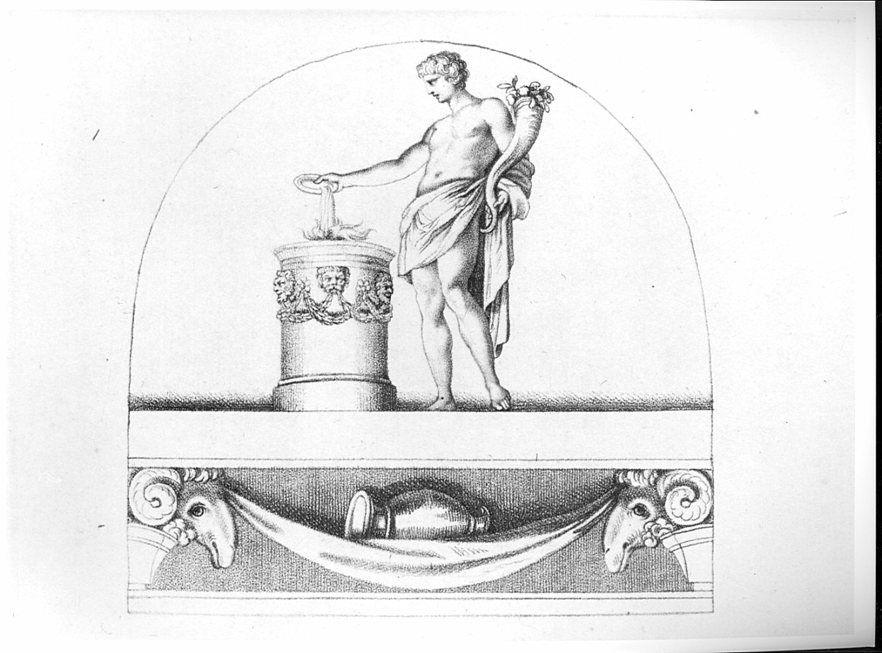 figura maschile (stampa, serie) di Rosaspina Francesco, Allegri Antonio detto Correggio (sec. XIX)