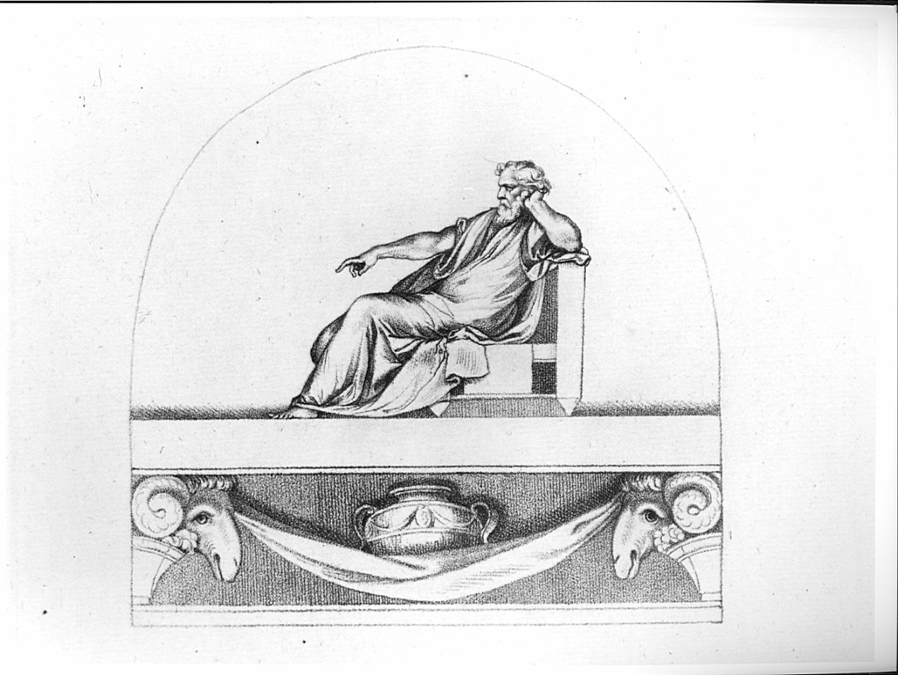 figura maschile (stampa, serie) di Rosaspina Francesco, Allegri Antonio detto Correggio (sec. XIX)