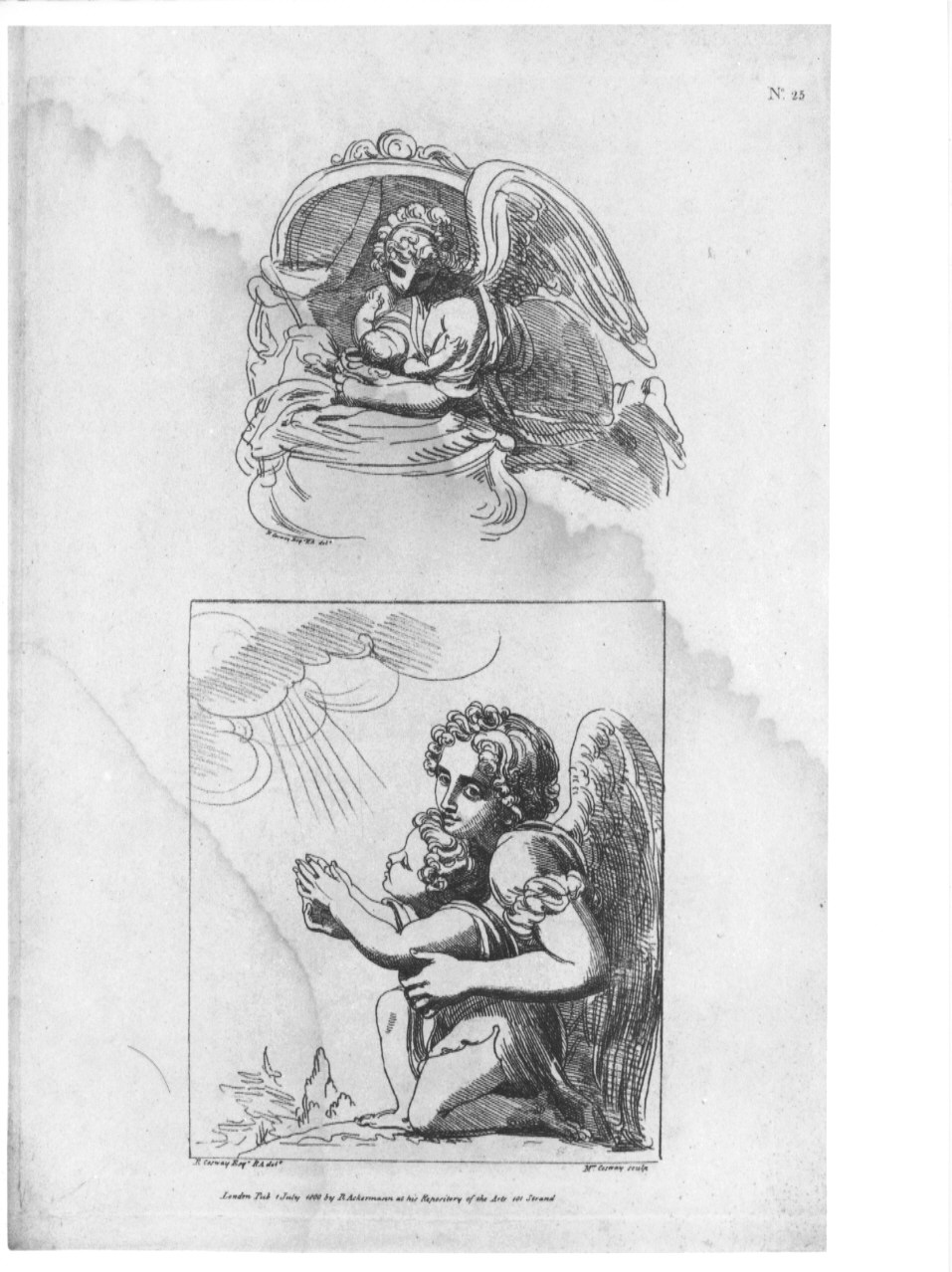 giovane madre con infante (stampa, serie) di Cosway Hadfield Maria, Cosway Richard (sec. XIX)