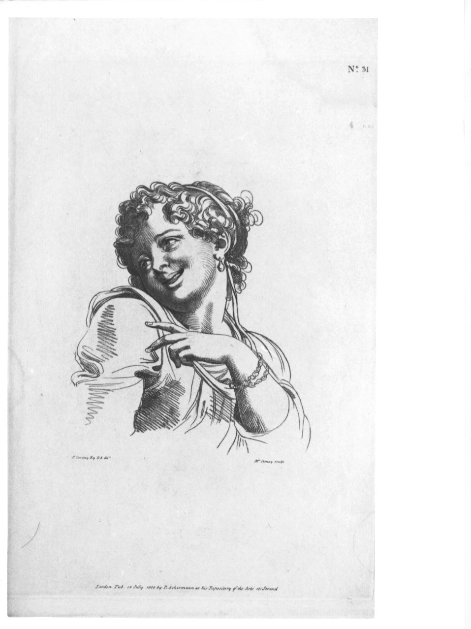 bambina (stampa, serie) di Cosway Hadfield Maria, Cosway Richard (sec. XIX)