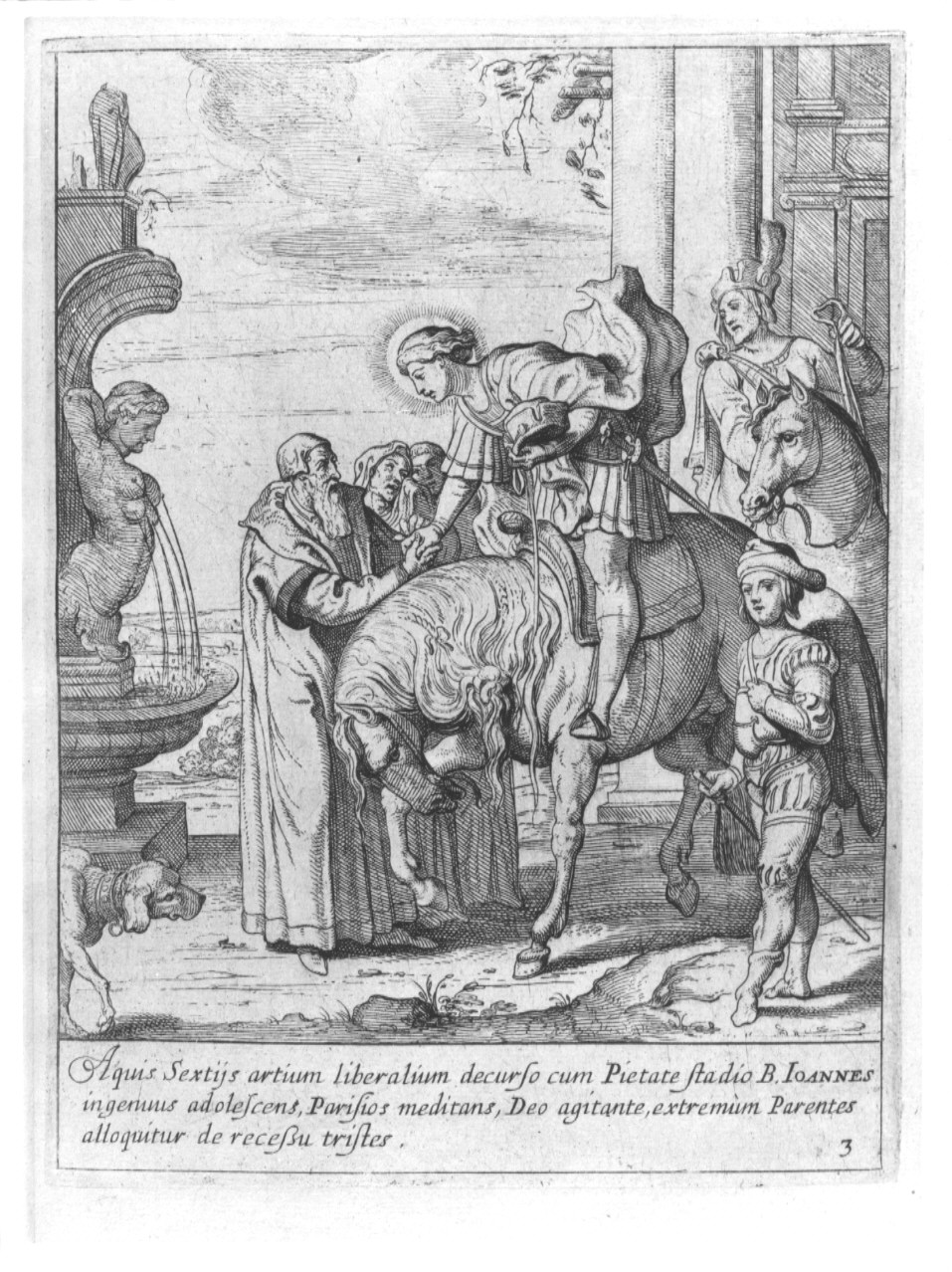 episodi della vita di San Giovanni di Matha (stampa, serie) - ambito italiano (sec. XVII)