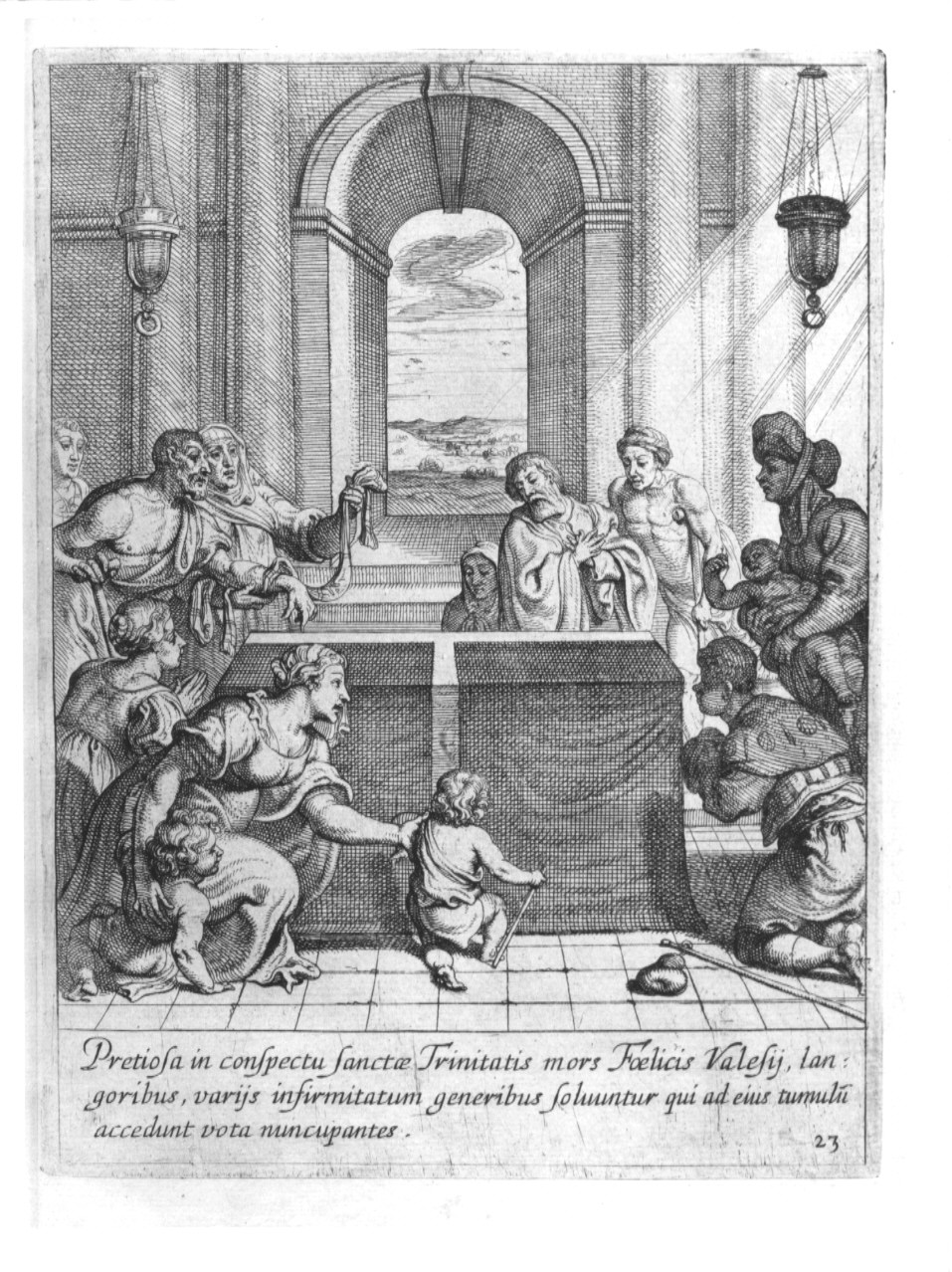 episodi della vita di San Giovanni di Matha (stampa, serie) - ambito italiano (sec. XVII)