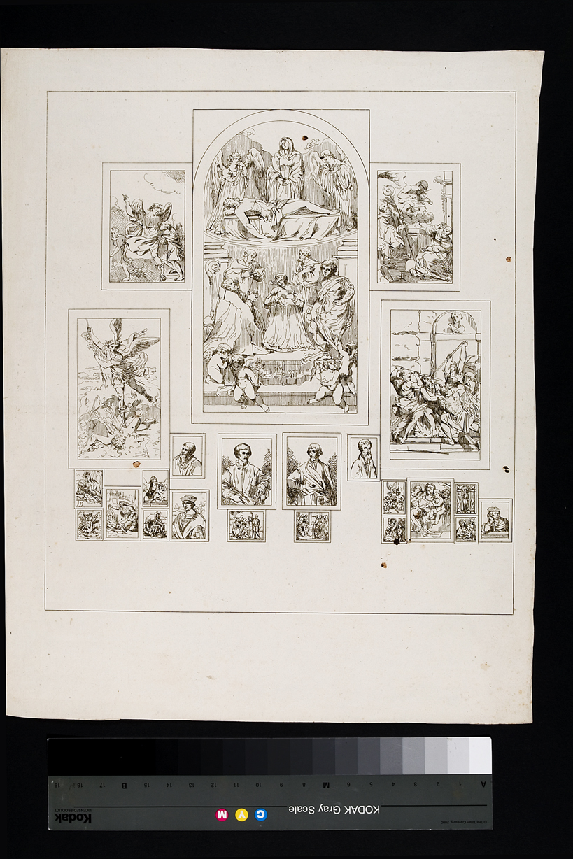 Madonna con Bambino/ figure maschili e figure femminili (stampa, serie) di Cosway Hadfield Maria, Sanzio Raffaello, Reni Guido, Fetti Domenico, Barbieri Giovan Francesco detto Guercino, Vecellio Tiziano, Caliari Paolo detto Veronese, Pippi Giulio detto Giulio Romano, Peruzzi Baldassarre, Leonardo da Vinci, Luciani Sebastiano detto Sebastiano del Piombo (inizio sec. XIX)