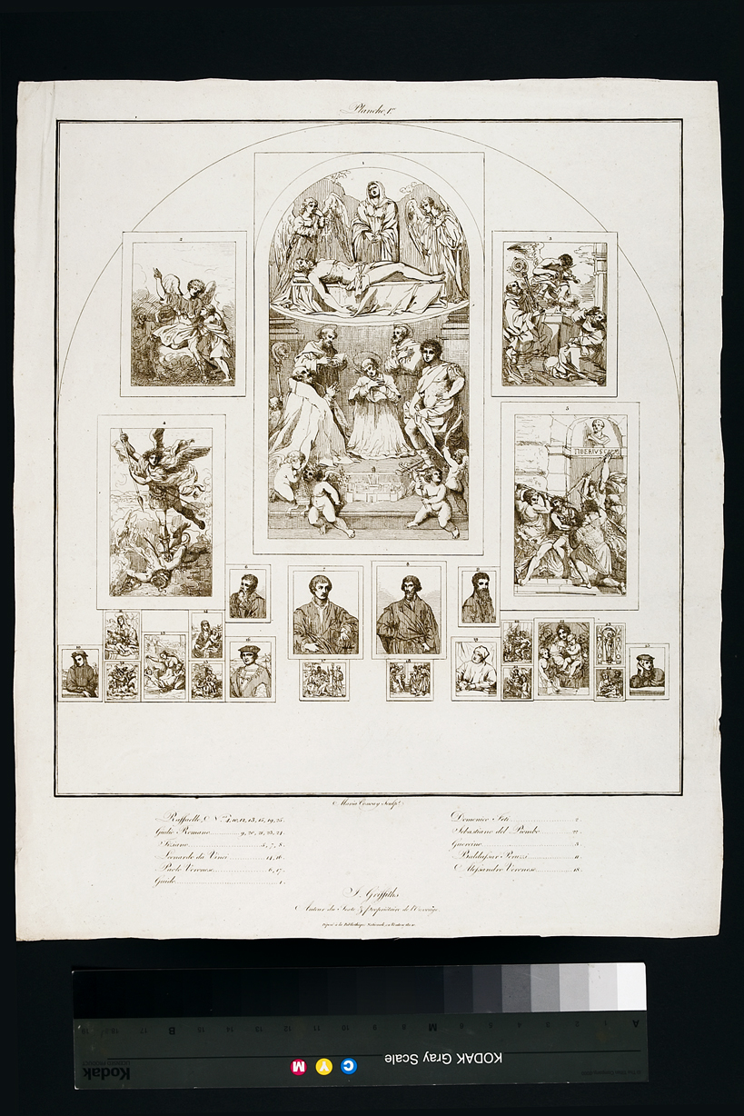 Madonna con Bambino/ figure maschili e figure femminili (stampa, serie) di Cosway Hadfield Maria, Sanzio Raffaello, Reni Guido, Fetti Domenico, Barbieri Giovan Francesco detto Guercino, Vecellio Tiziano, Caliari Paolo detto Veronese, Pippi Giulio detto Giulio Romano, Peruzzi Baldassarre, Leonardo da Vinci, Luciani Sebastiano detto Sebastiano del Piombo (inizio sec. XIX)