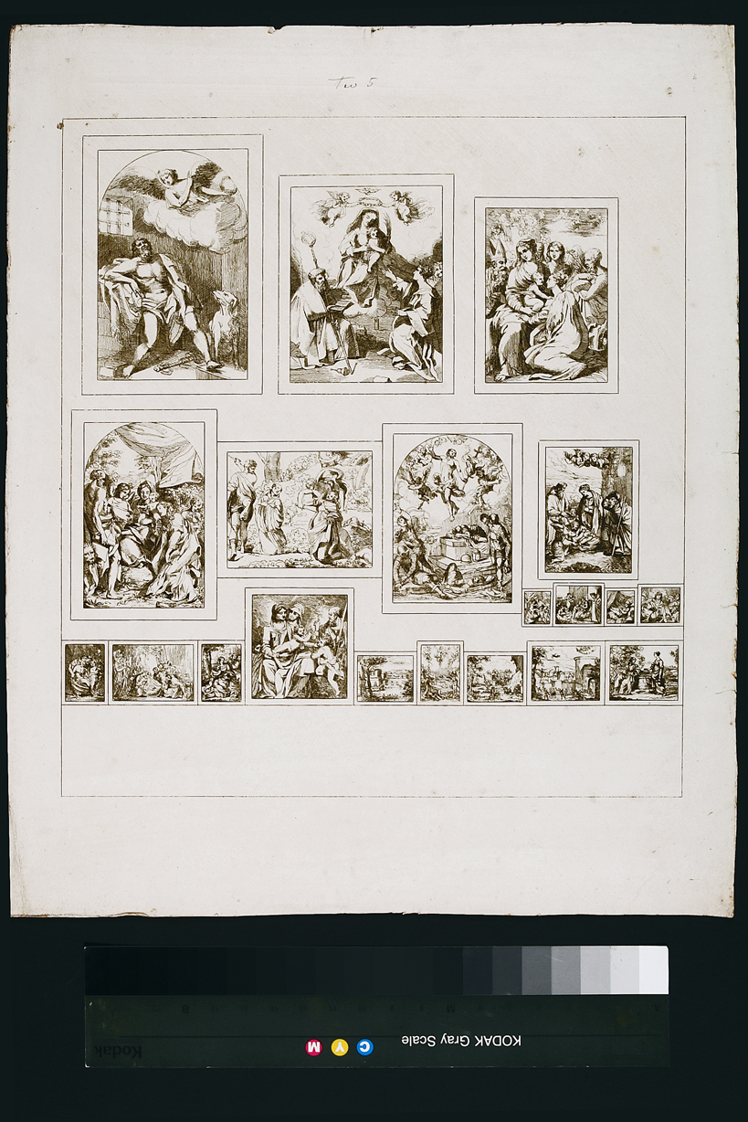 episodi del Nuovo Testamento (stampa, serie) di Cosway Hadfield Maria, Allegri Antonio detto Correggio, Mazzola Francesco detto Parmigianino, Fiori Federico detto Barocci, Crespi Daniele, Creti Domenico, Tiarini Alessandro, Schedoni Bartolomeo, Luini Bernardino, Reni Guido, Carracci Annibale, Carracci Ludovico, Ferrari (inizio sec. XIX)