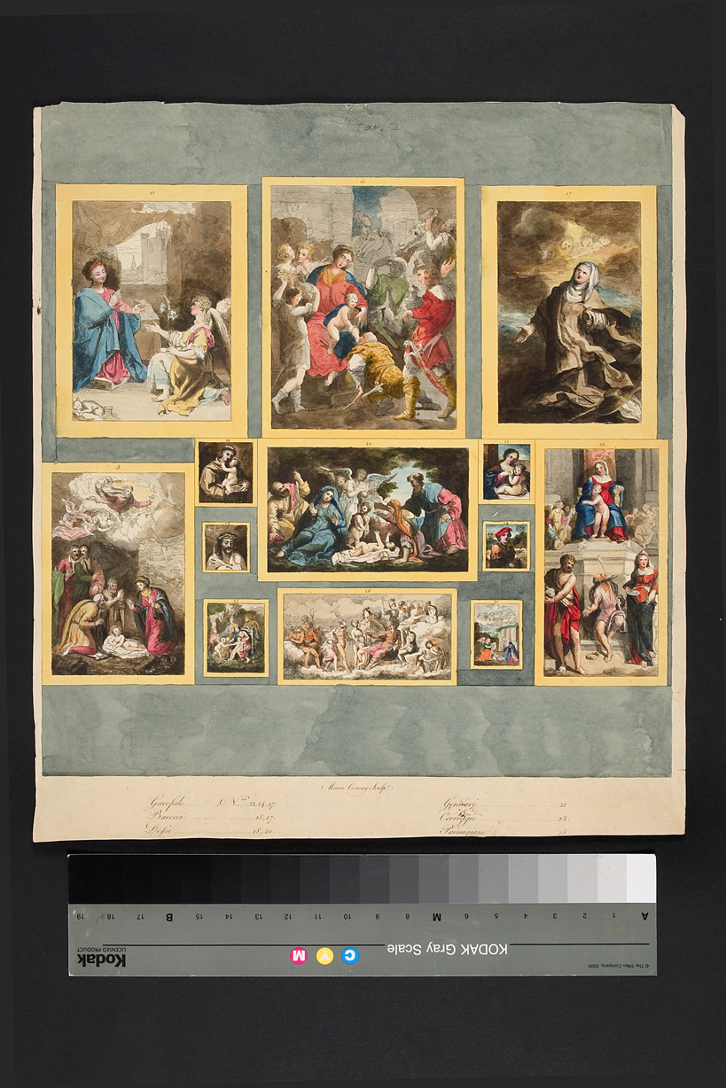 episodi del Nuovo Testamento (stampa, serie) di Cosway Hadfield Maria, Tisi Benvenuto detto Garofalo, Fiori Federico detto Barocci, Luteri Giovanni di Niccolò detto Dossi Dosso, Gennari Bartolomeo, Mazzola Francesco detto Parmigianino, Allegri Antonio detto Correggio (inizio sec. XIX)