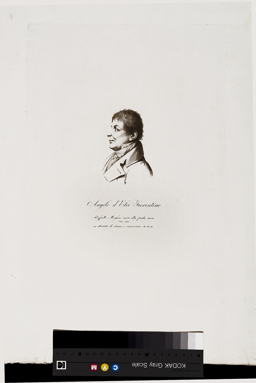 Angelo d'Elci Fiorentino, ritratto d'uomo (stampa) di Parker James, Girtin James, Damer Seymour Anne (prima metà sec. XIX)