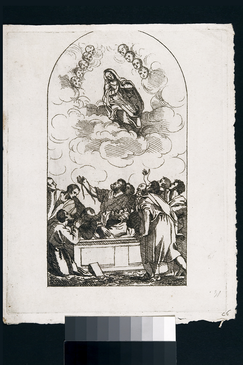 Assunzione della Madonna (stampa, serie) di Cosway Hadfield Maria, Vecellio Tiziano (sec. XIX)