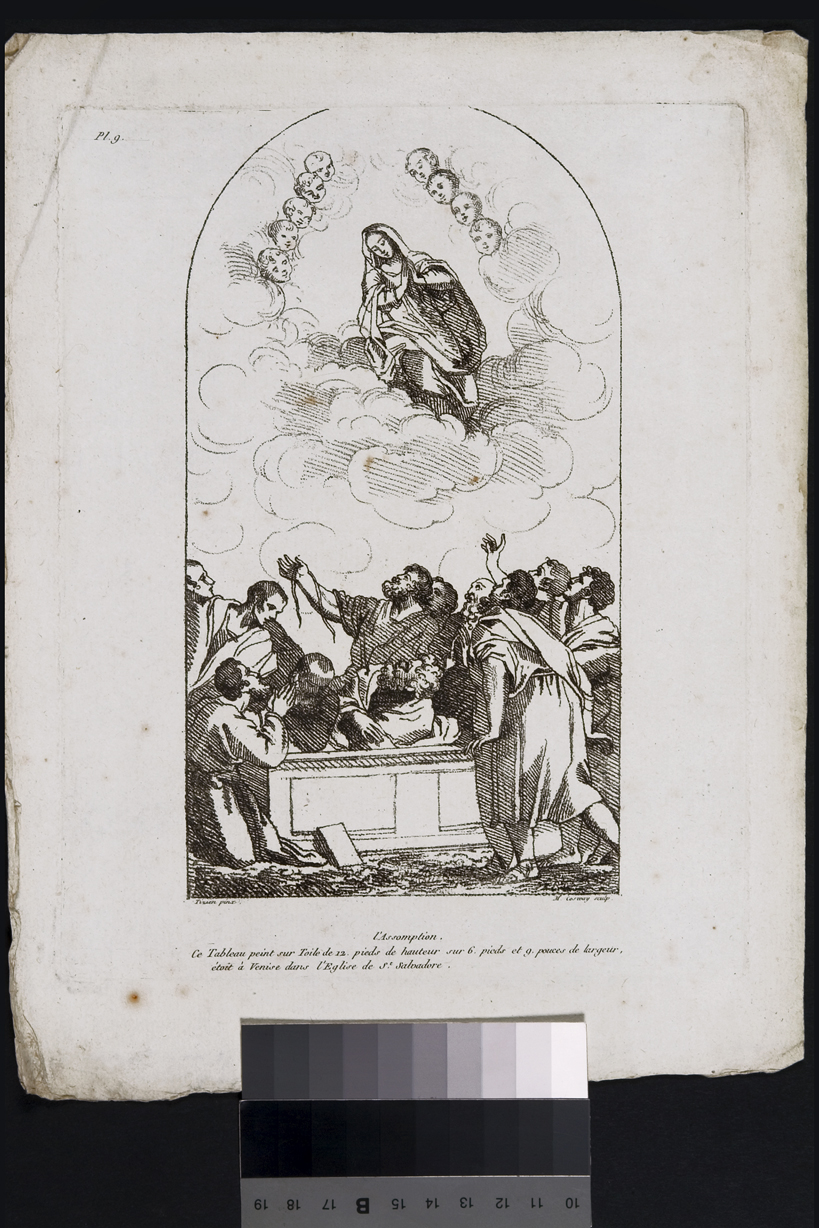 Assunzione della Madonna (stampa, serie) di Cosway Hadfield Maria, Vecellio Tiziano (sec. XIX)