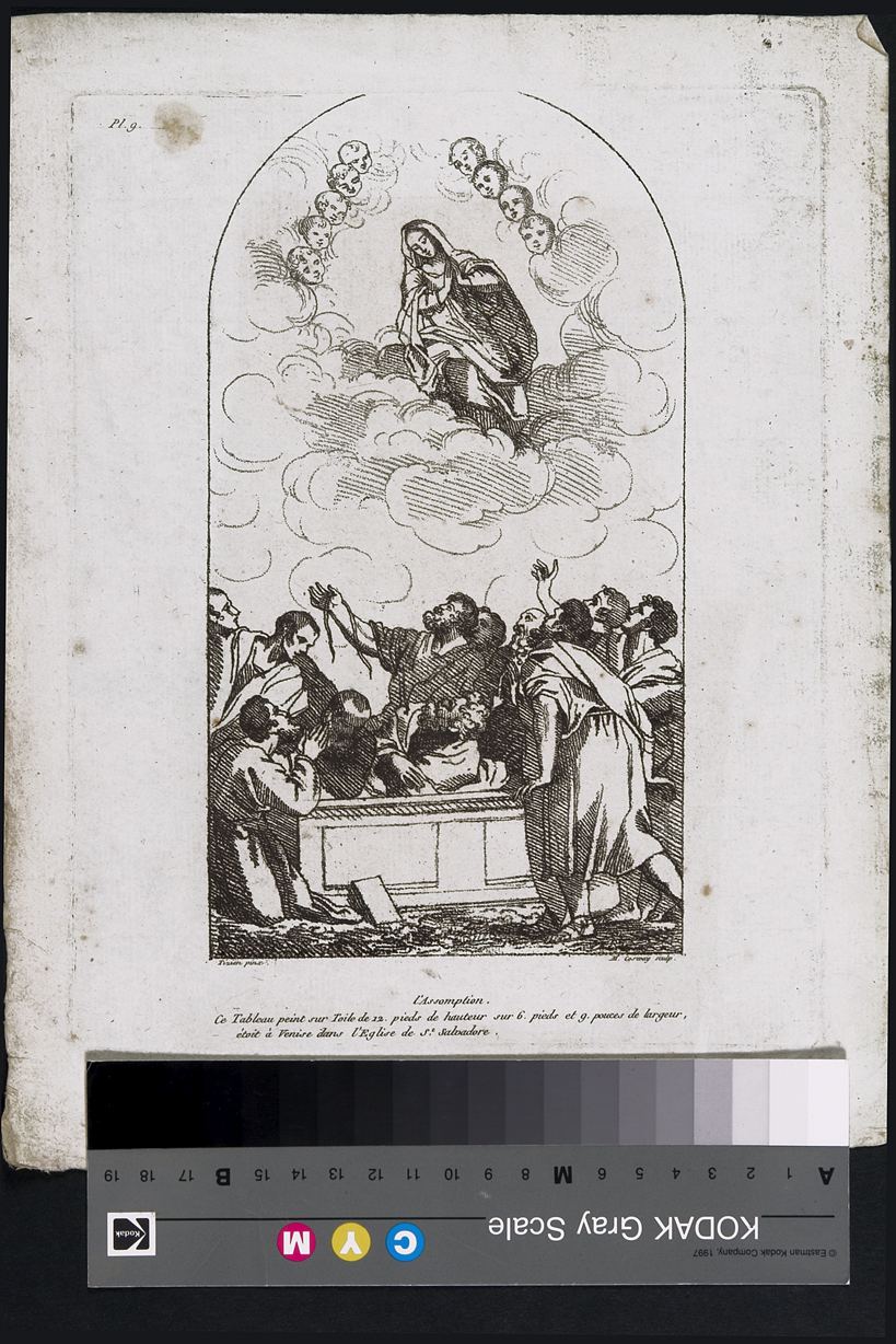 Assunzione della Madonna (stampa, serie) di Cosway Hadfield Maria, Vecellio Tiziano (sec. XIX)