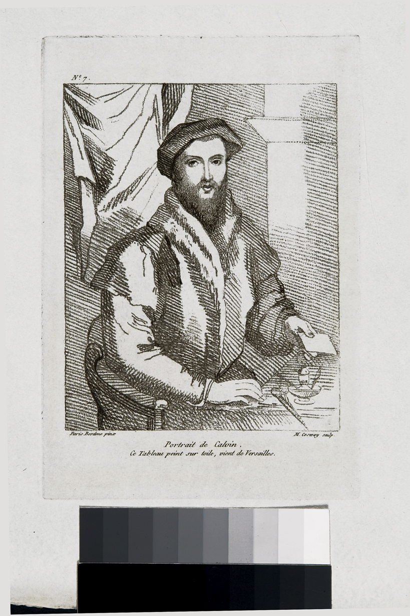 Ritratto di Calvino, ritratto di Thomas Stahel (stampa) di Cosway Hadfield Maria, Bordone Paris (sec. XIX)