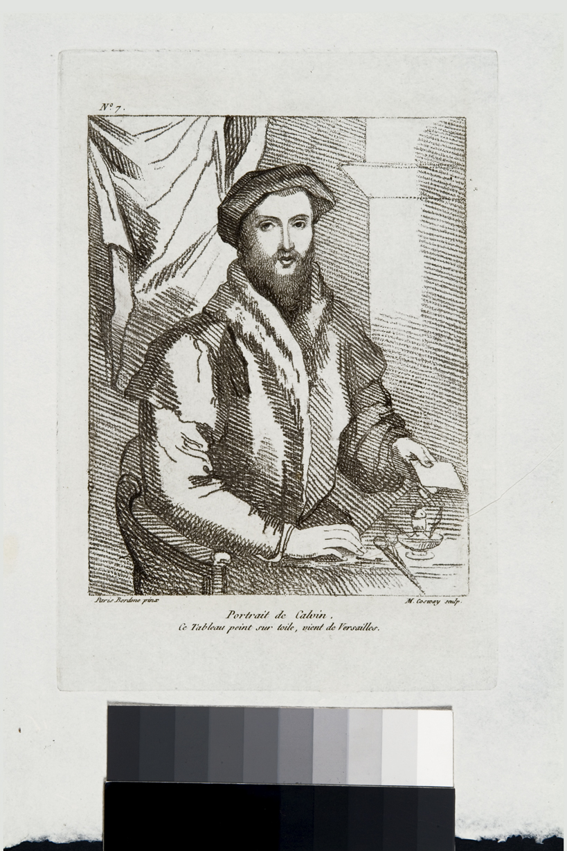Ritratto di Calvino, ritratto di Thomas Stahel (stampa) di Cosway Hadfield Maria, Bordone Paris (sec. XIX)