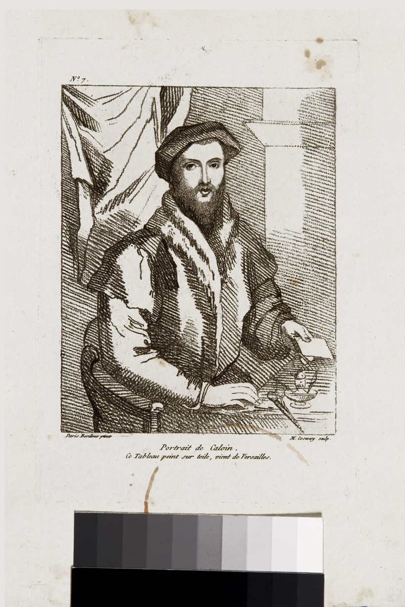 Ritratto di Calvino, ritratto di Thomas Stahel (stampa) di Cosway Hadfield Maria, Bordone Paris (sec. XIX)