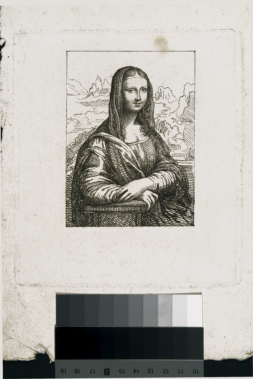 La Gioconda, ritratto femminile (stampa, serie) di Leonardo da Vinci, Cosway Hadfield Maria (sec. XIX)