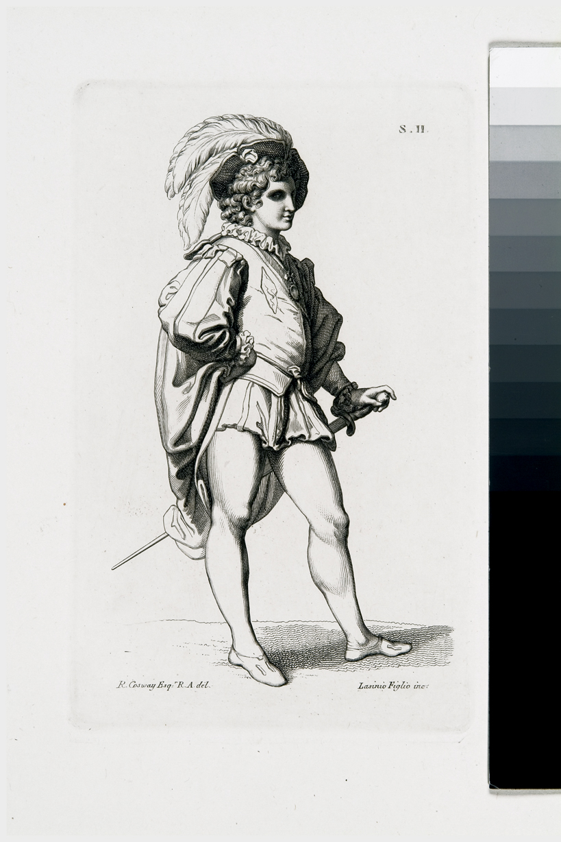 figura maschile (stampa) di Lasinio Giovanni Paolo, Cosway Richard (sec. XIX)