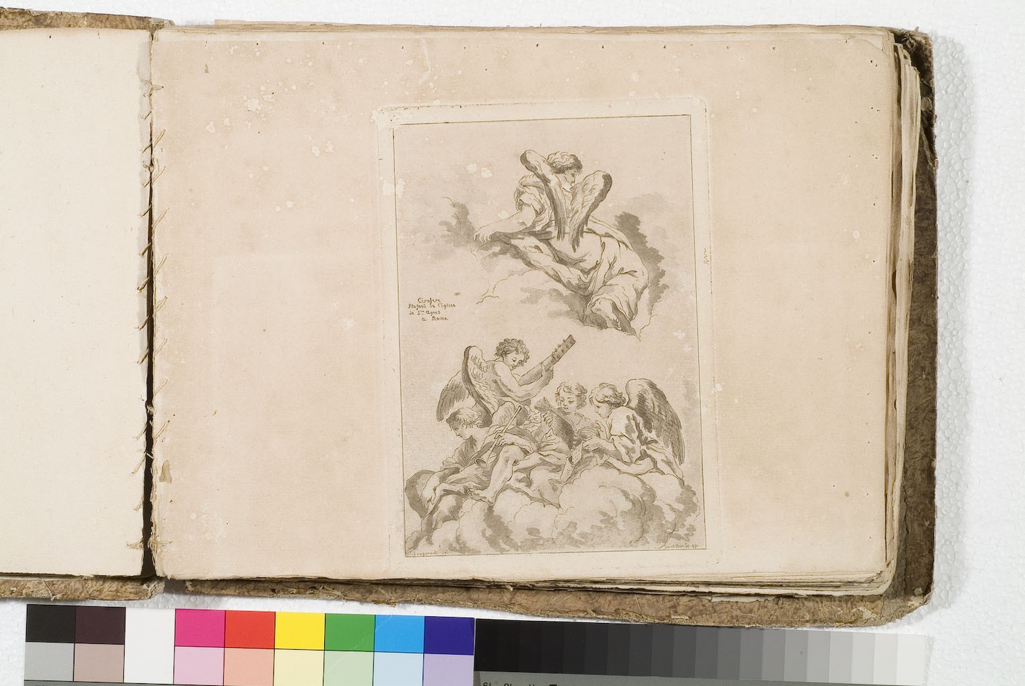 angeli musicanti (stampa) di Fragonard Jean Honoré, De Saint-Non Richard Jean Claude, Ferri Ciro (sec. XVIII)