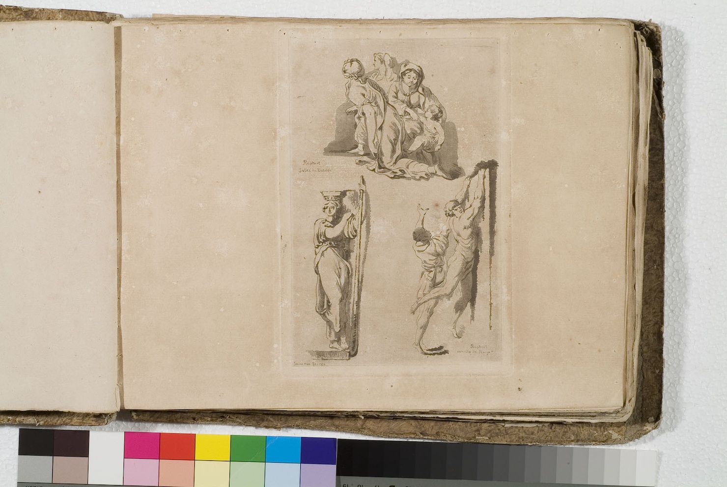 cacciata di Eliodoro / incendio di Borgo (stampa) di Fragonard Jean Honoré, De Saint-Non Richard Jean Claude, Sanzio Raffaello (sec. XVIII)