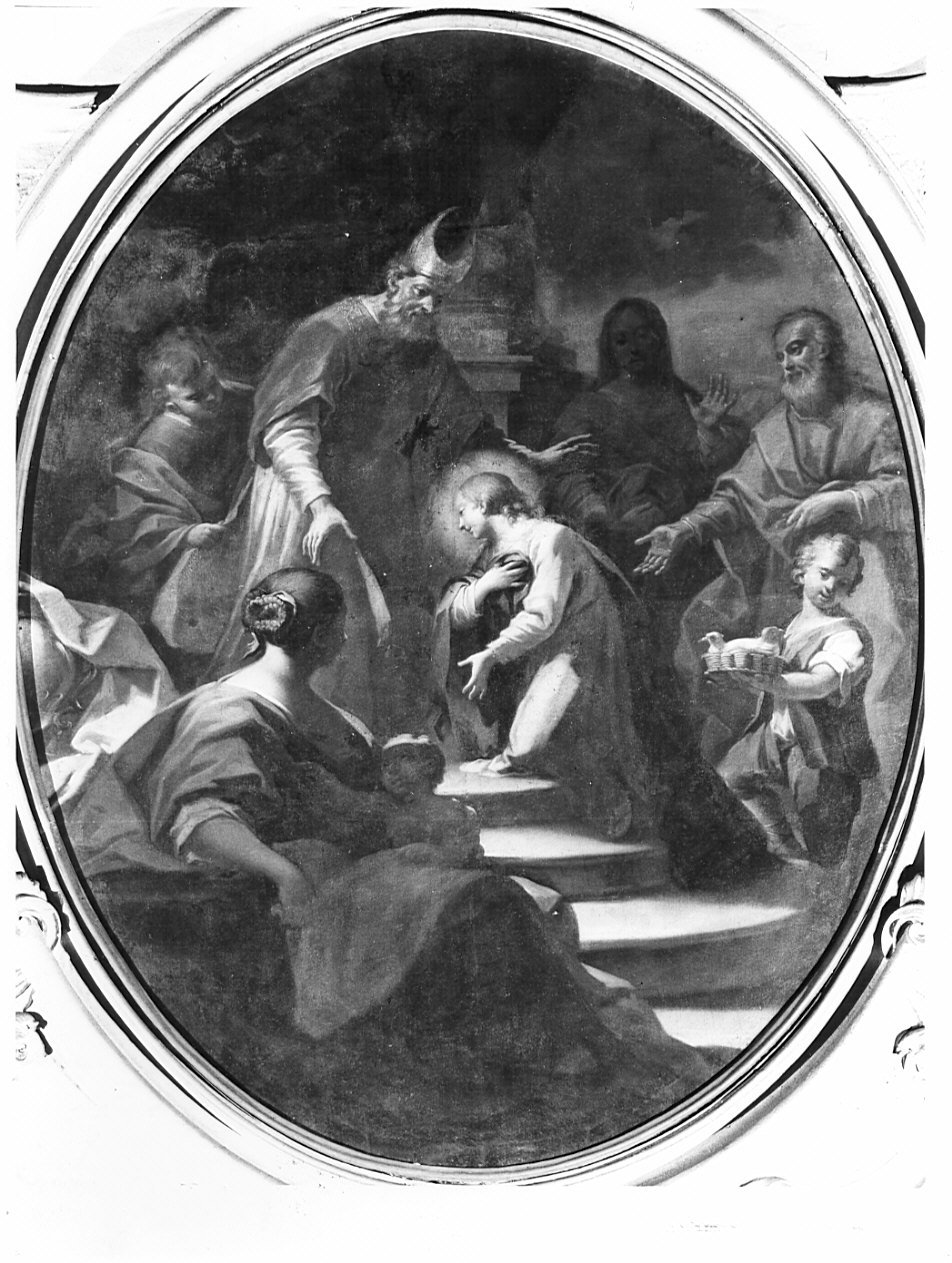 presentazione di Maria Vergine al tempio (dipinto, opera isolata) di Fusi Francesco (metà sec. XVIII)