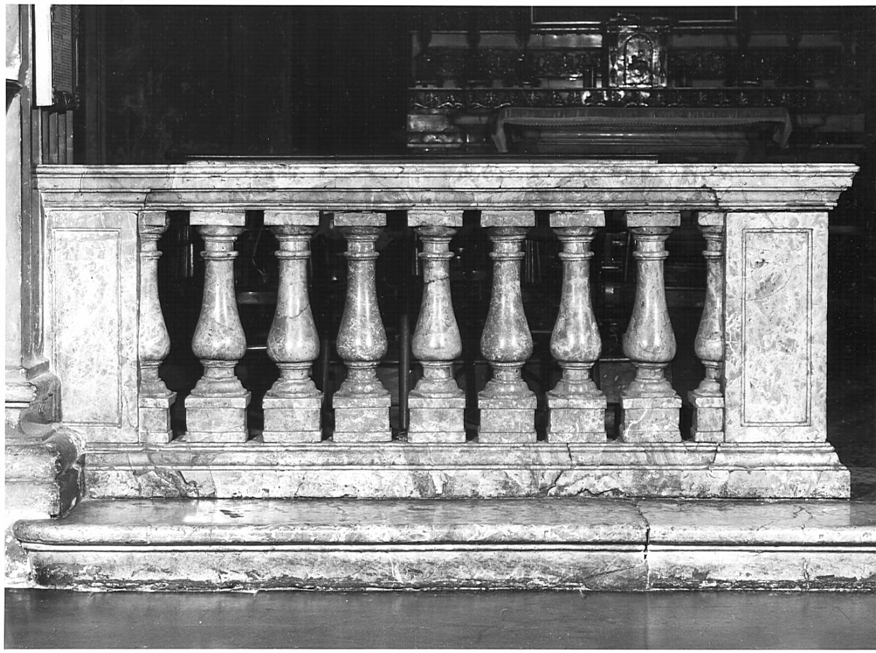 balaustrata, opera isolata - bottega lombarda (sec. XVI, sec. XIX)