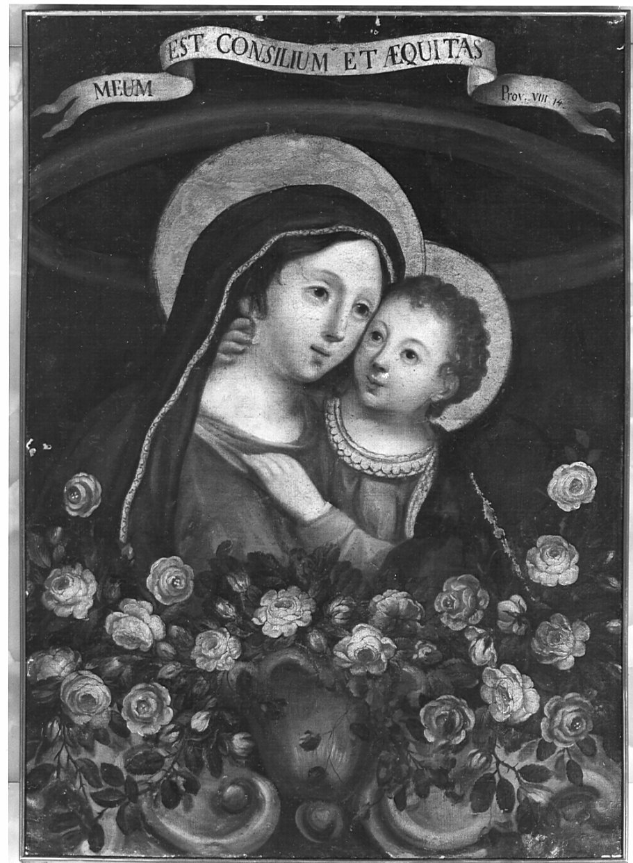 Madonna con Bambino (dipinto, opera isolata) - ambito lombardo (sec. XVII)