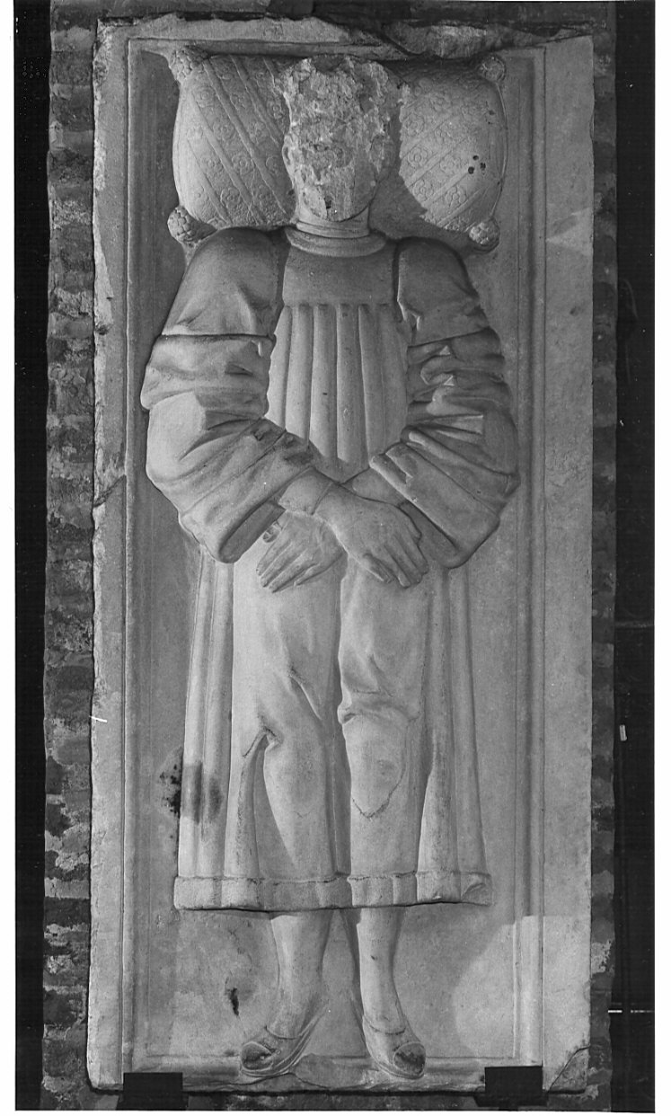 lapide tombale, opera isolata - bottega lombarda (inizio sec. XVI)