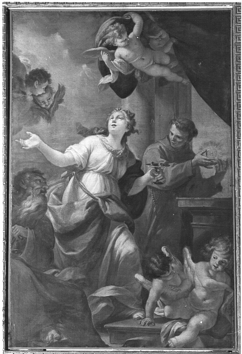 Santa Lucia (dipinto, opera isolata) - ambito lombardo (sec. XVII)