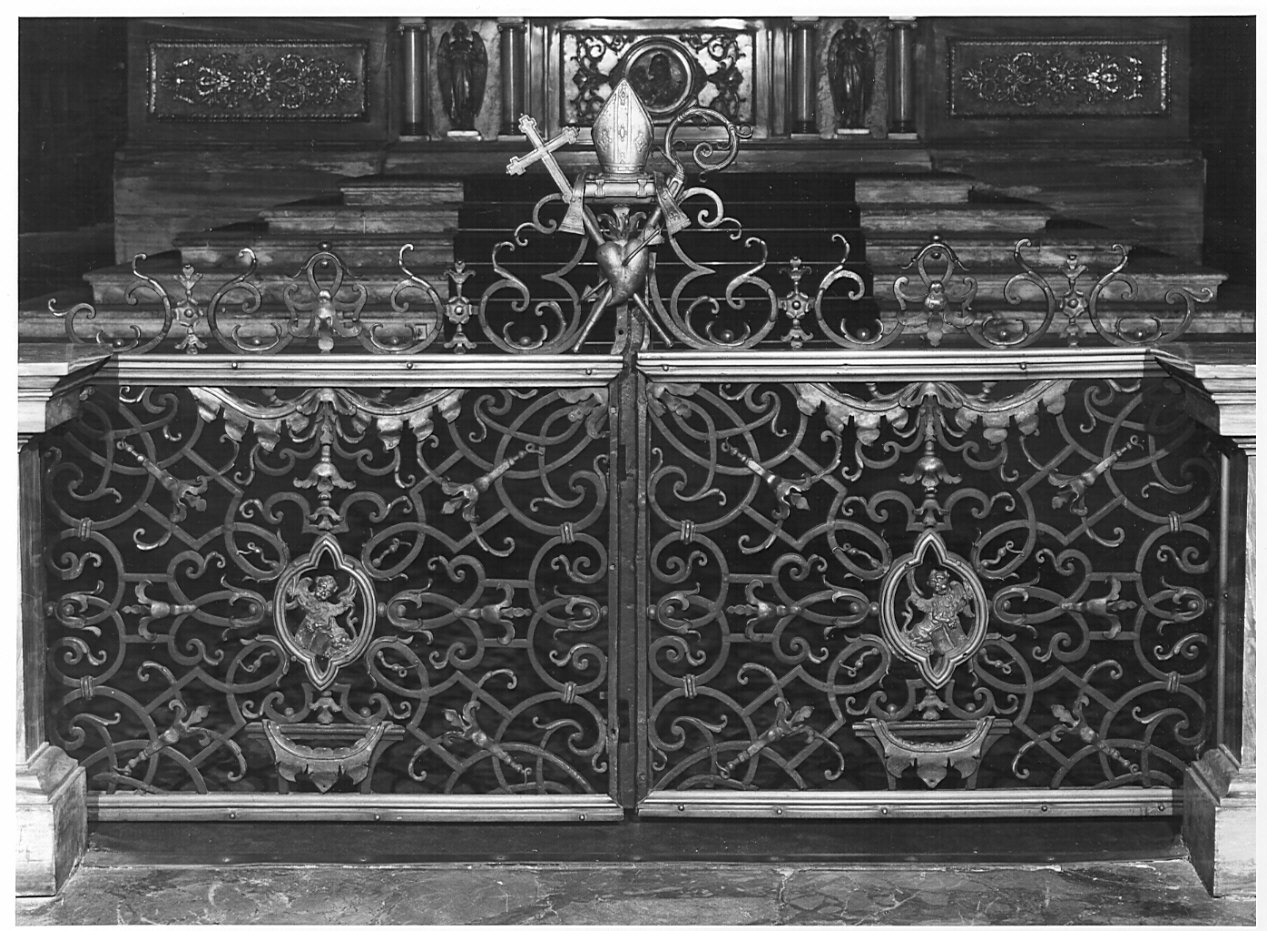 cancellata del presbiterio, opera isolata - bottega lombarda (inizio sec. XVIII)
